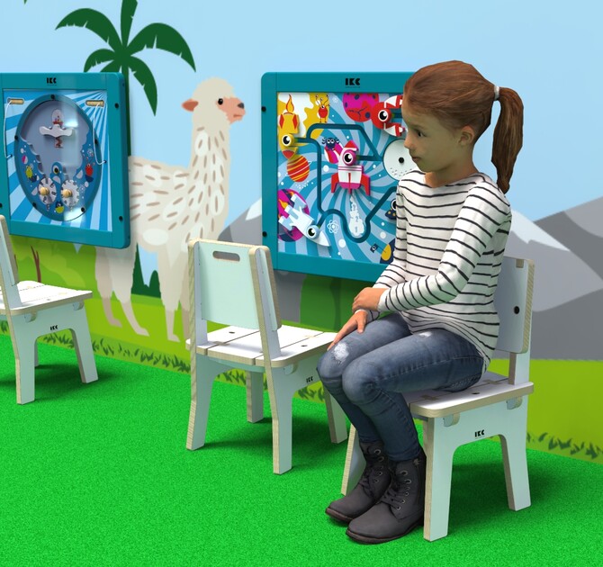 Op deze afbeelding ziet u kindermeubel buxus kinderstoel wit