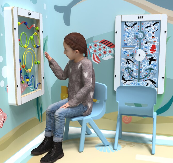 Op deze afbeelding ziet u Kinderstoel Fun chair blue