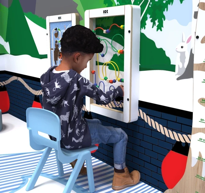 Op deze afbeelding ziet u wandspel arctic wirebeads