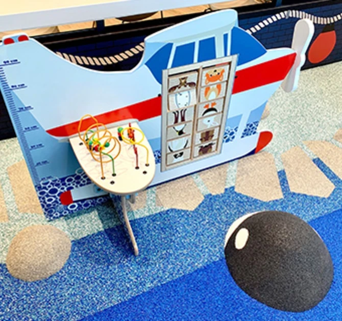 Kinderhoek als onderdeel van het winkelinterieur