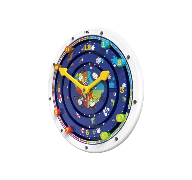 draaiend speelwiel leren klokkijken | IKC wandspellen muurspellen