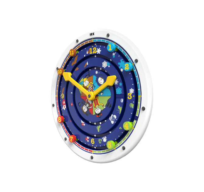 draaiend speelwiel leren klokkijken | IKC wandspellen muurspellen