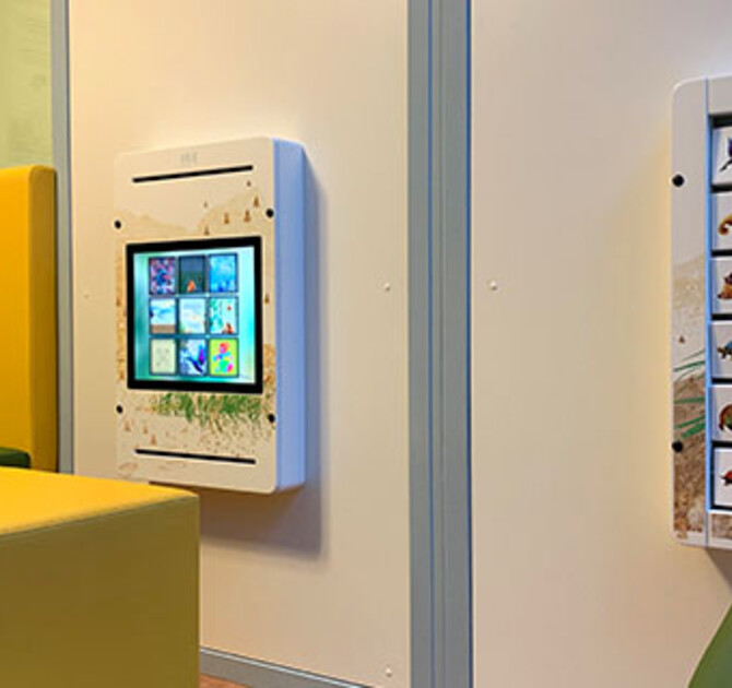 Kinderhoek als onderdeel van een wachtruimte 