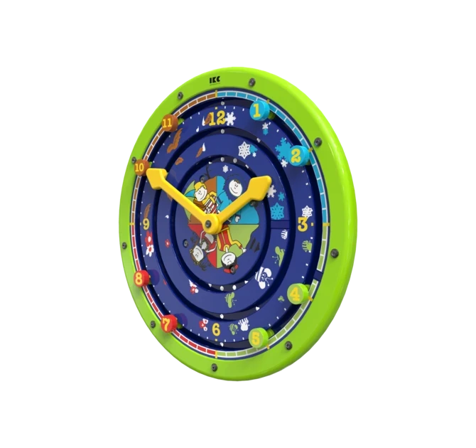 draaiend speelwiel leren klokkijken | IKC wandspellen muurspellen