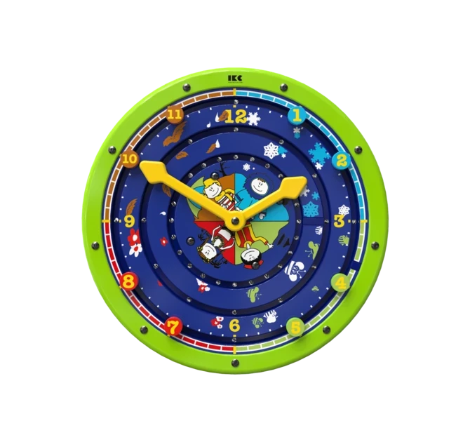 draaiend speelwiel leren klokkijken | IKC wandspellen muurspellen