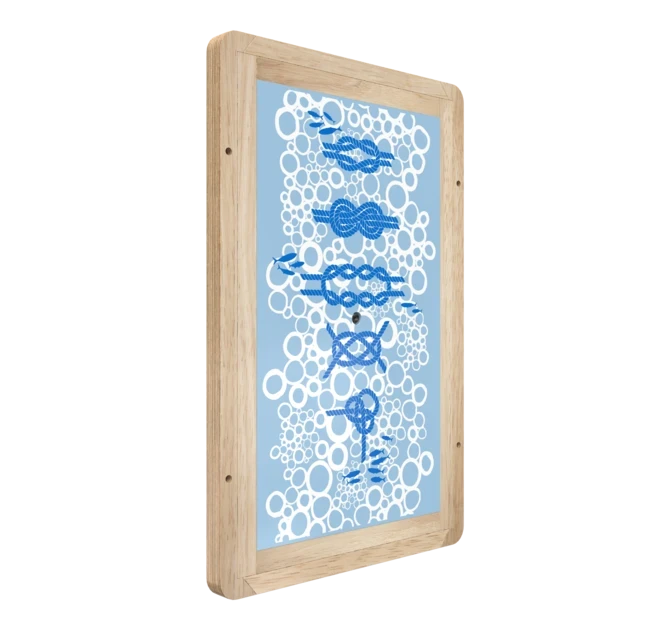 Op deze afbeelding staat een wandspel Anchors aweigh