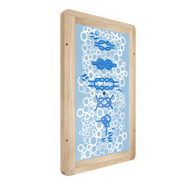 Op deze afbeelding staat een wandspel Anchors aweigh