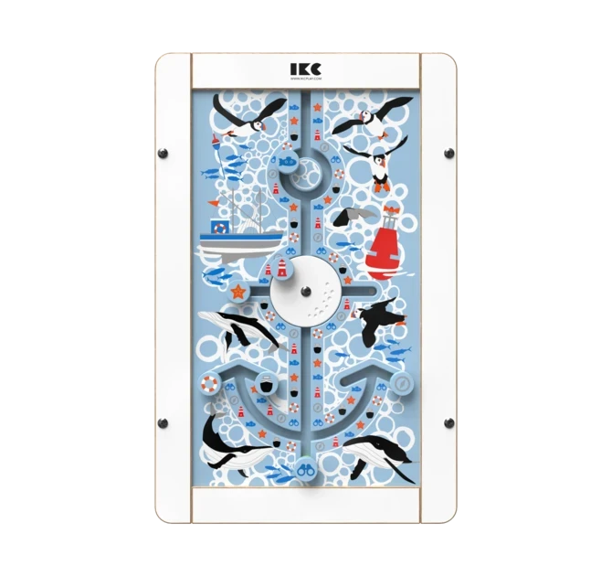 Op deze afbeelding staat een wandspel Anchors aweigh