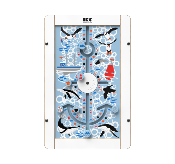 Op deze afbeelding staat een wandspel Anchors aweigh