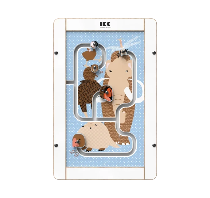 Op deze afbeelding staat een wandspel Ice age