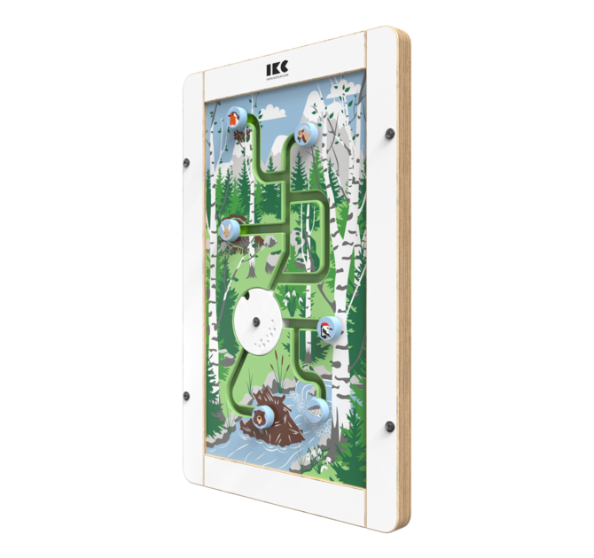 Op deze afbeelding staat een wandspel Into the woods