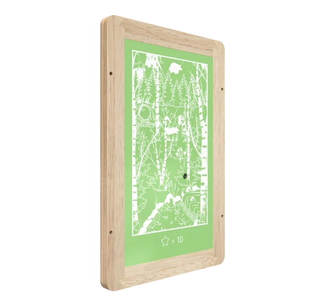 Op deze afbeelding staat een wandspel Into the woods