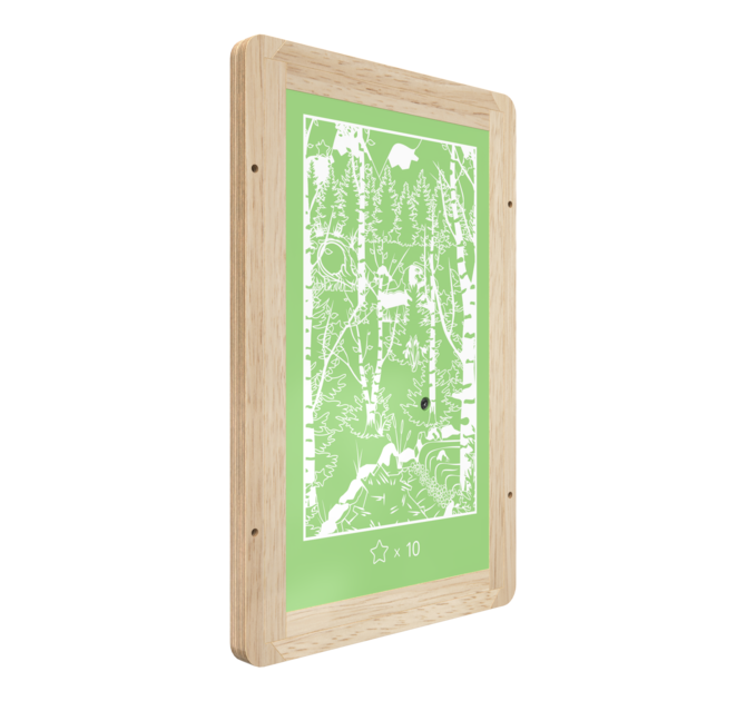 Op deze afbeelding staat een wandspel Into the woods