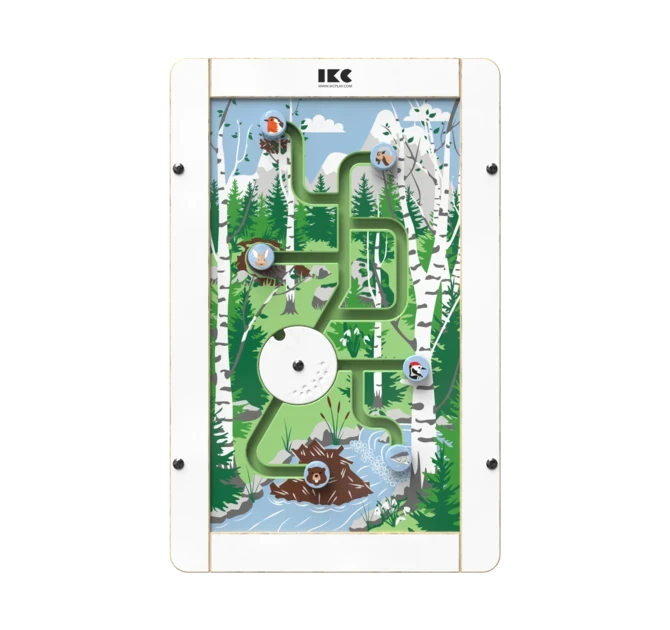 Op deze afbeelding staat een wandspel Into the woods