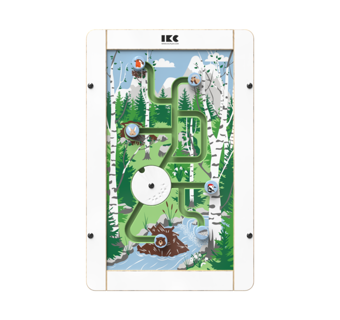 Op deze afbeelding staat een wandspel Into the woods