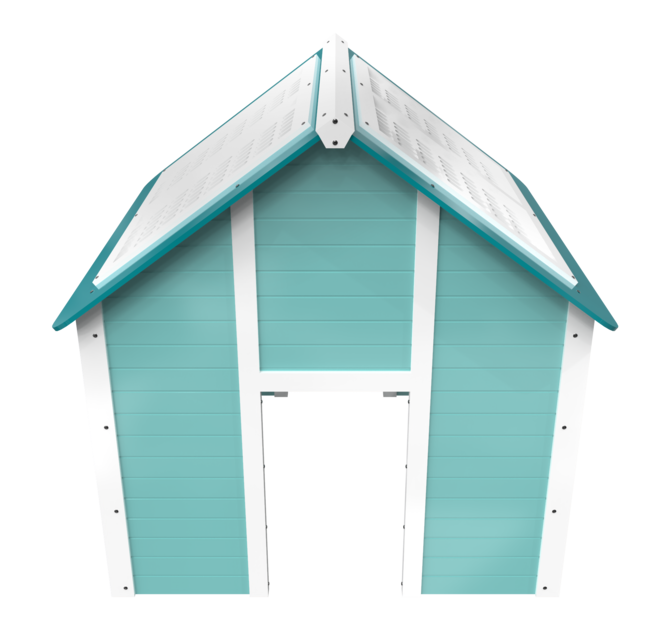 Op deze afbeelding staat een speelhuis formaat | IKC speelhuisjes