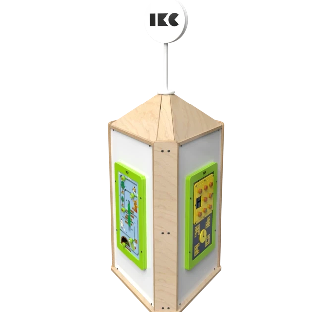 Speeltoren voor een kinderhoek met meerdere spellen  | IKC speelsystemen