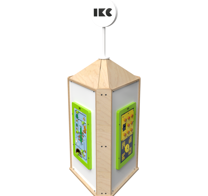 Speeltoren voor een kinderhoek met meerdere spellen  | IKC speelsystemen