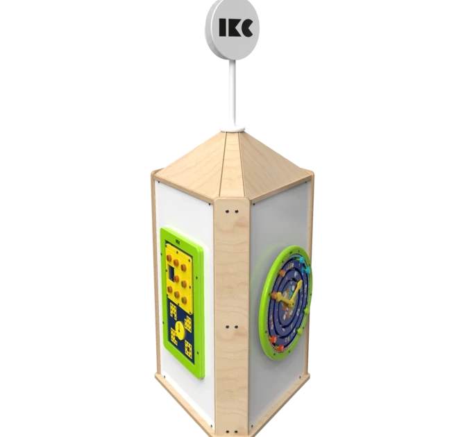 Speeltoren voor een kinderhoek met meerdere spellen  | IKC speelsystemen