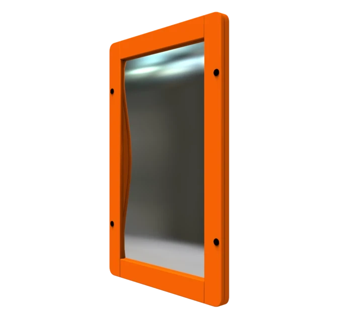 Op deze afbeelding staat een wandspel Crazy mirror