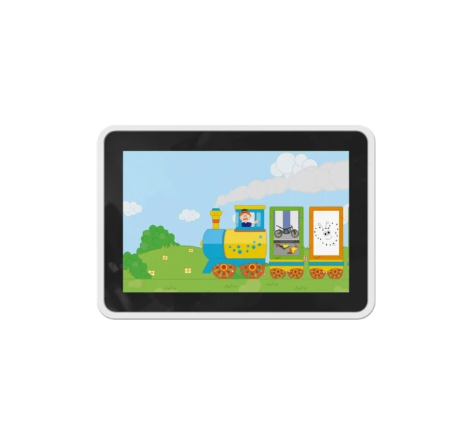 Op deze afbeelding staat een interactief speelsysteem Delta 10 inch