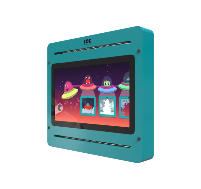 Op deze afbeelding staat een interactief speelsysteem Delta 21 inch Monster