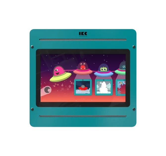 Op deze afbeelding staat een interactief speelsysteem Delta 21 inch Monster