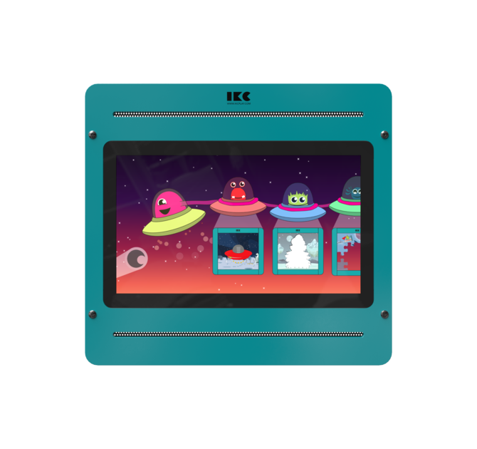 Op deze afbeelding staat een interactief speelsysteem Delta 21 inch Monster