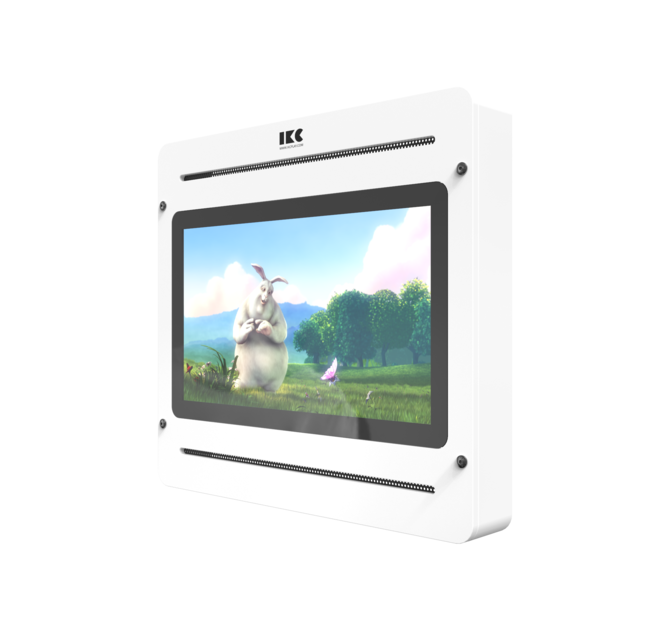 Op deze afbeelding staat een interactief speelsysteem Delta 21 inch TV