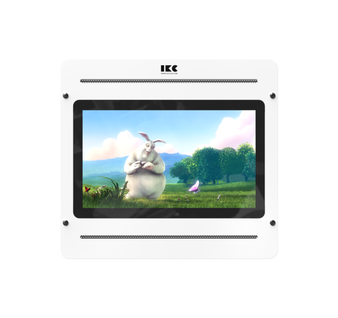 Op deze afbeelding staat een interactief speelsysteem Delta 21 inch TV