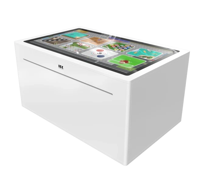 Op deze afbeelding staat een interactief speelsysteem Delta 43 inch touchtable