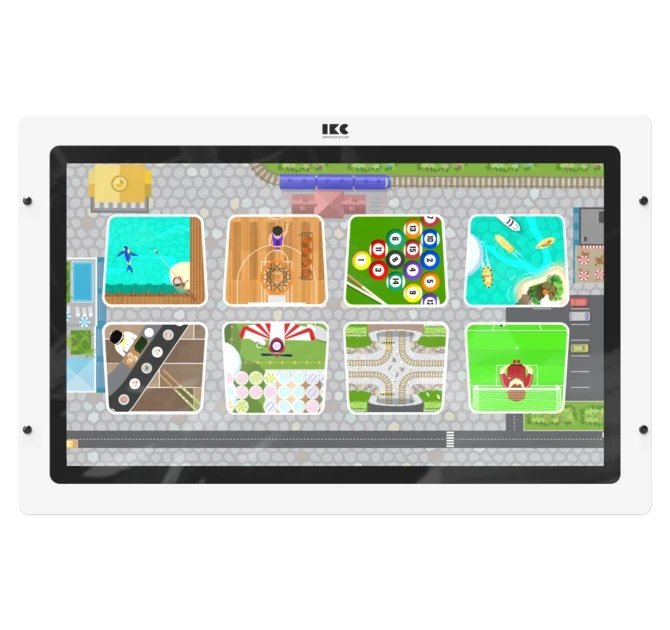 Op deze afbeelding staat een interactief speelsysteem Delta 43 inch