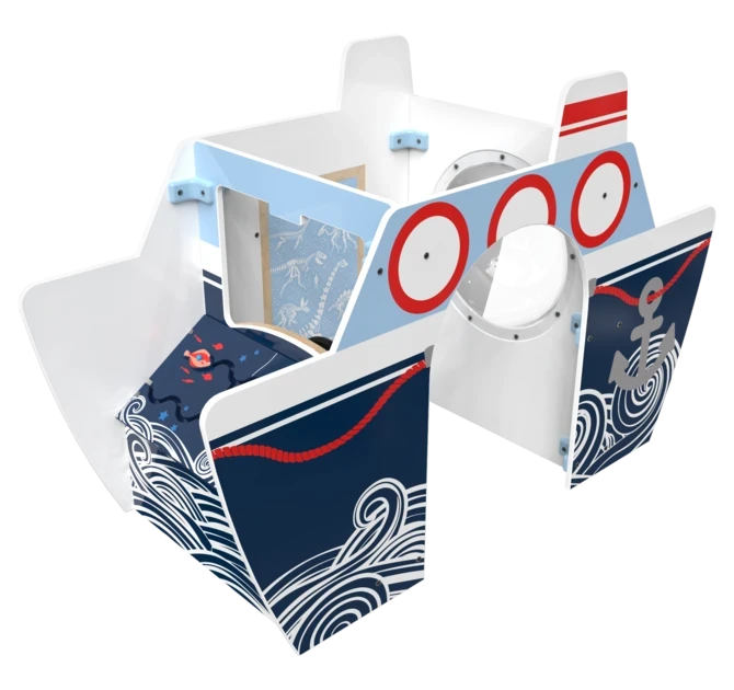 Het speelsysteem All Aboard is een vrijstaand element voor in een kinderhoek | IKC Speelsystemen