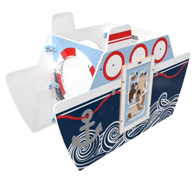 Het speelsysteem All Aboard is een vrijstaand element voor in een kinderhoek | IKC Speelsystemen