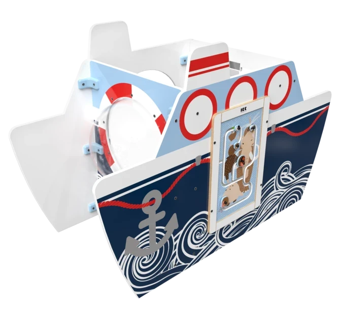 Het speelsysteem All Aboard is een vrijstaand element voor in een kinderhoek | IKC Speelsystemen