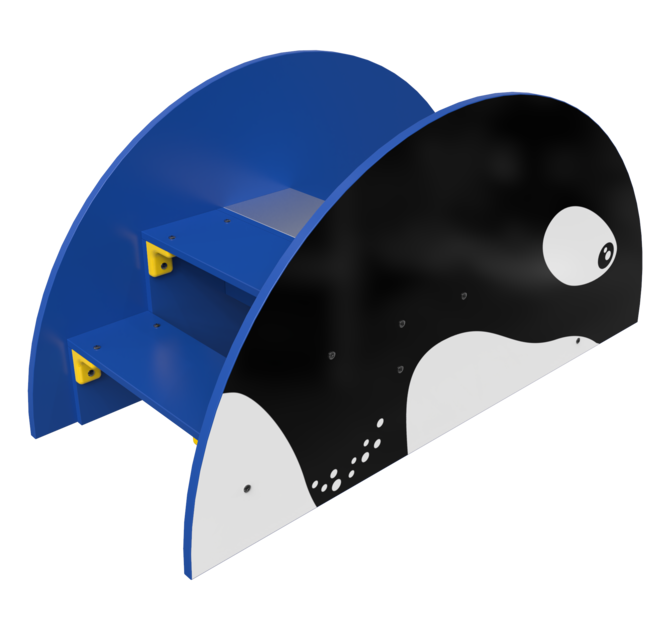 Een orka glijbaan voor uw kinderhoek | IKC speelsystemen