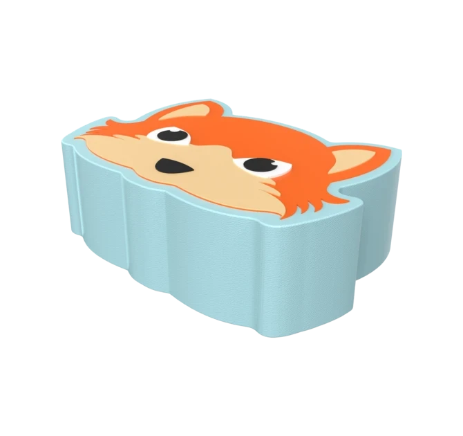 De Softplay Evy is een handgemaakt zacht zitmeubel voor uw kinderhoek