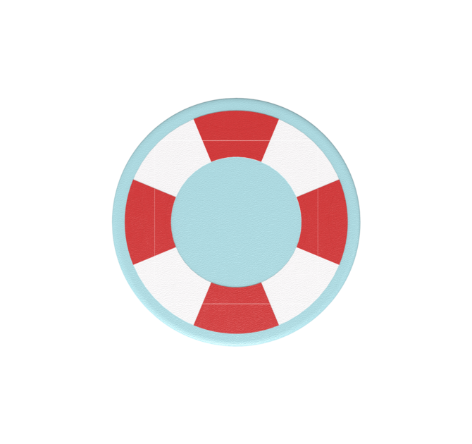 De Softplay Life Buoy is een handgemaakt zacht zitmeubel voor uw kinderhoek