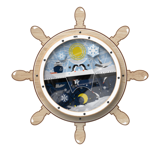 Een wandplaat met de uitstraling van een stuurwiel voor uw kinderhoek | IKC Speelsystemen