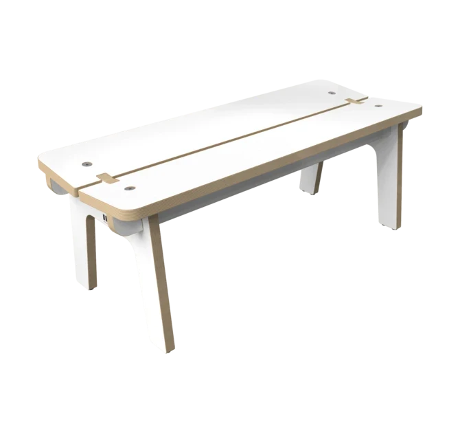 Houten bankje voor kinderen zonder rugleuning | IKC kindermeubels