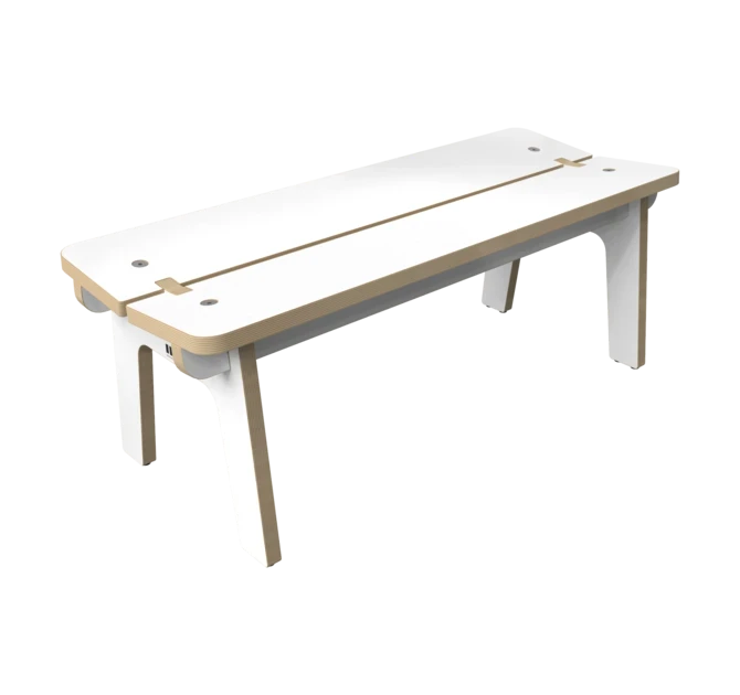 Houten bankje voor kinderen zonder rugleuning | IKC kindermeubels