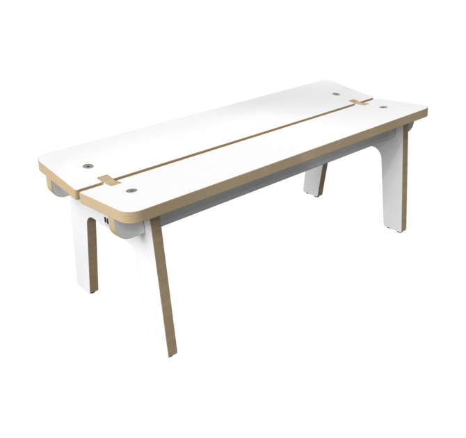 Houten bankje voor kinderen zonder rugleuning | IKC kindermeubels