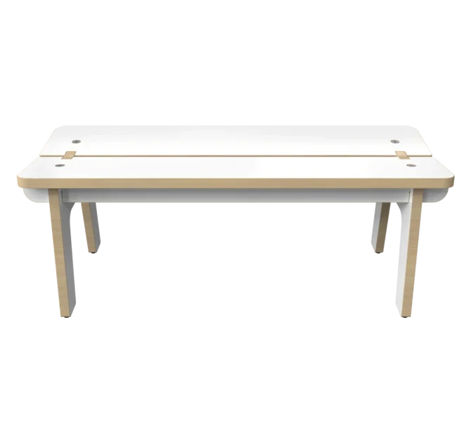 Houten bankje voor kinderen zonder rugleuning | IKC kindermeubels