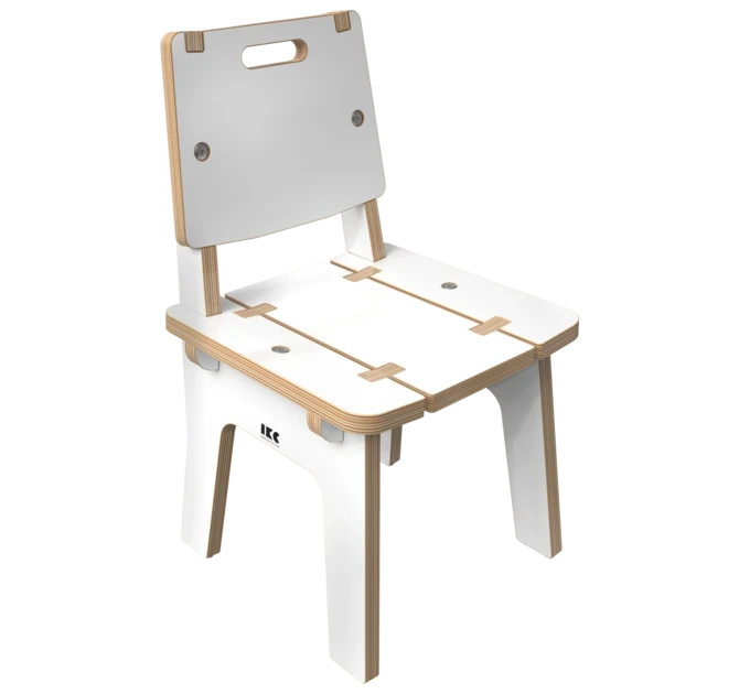 Wit houten stoel voor kinderen | IKC Kindermeubels