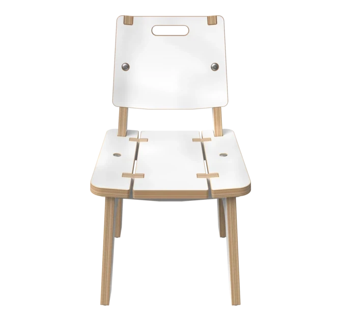 Wit houten stoel voor kinderen | IKC Kindermeubels