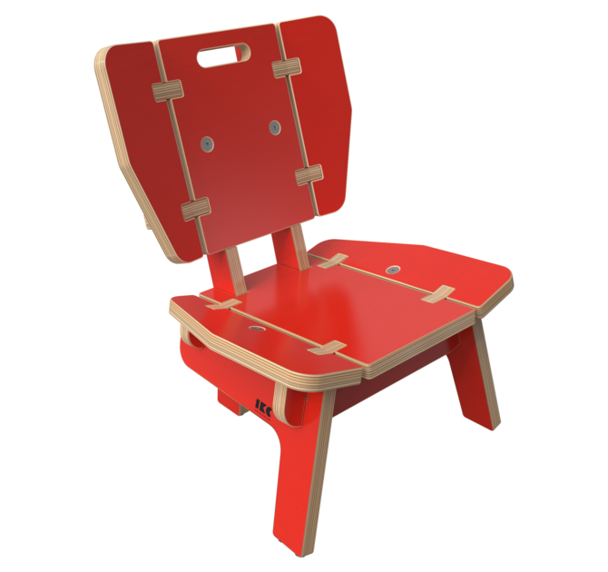 Houten lounge stoel voor kinderen | IKC Kindermeubels