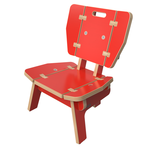 Houten lounge stoel voor kinderen | IKC Kindermeubels