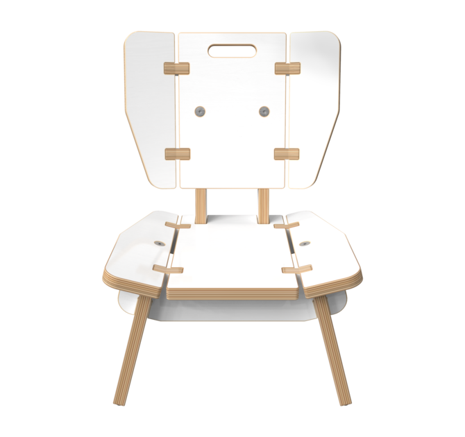 Houten lounge stoel voor kinderen | IKC Kindermeubels