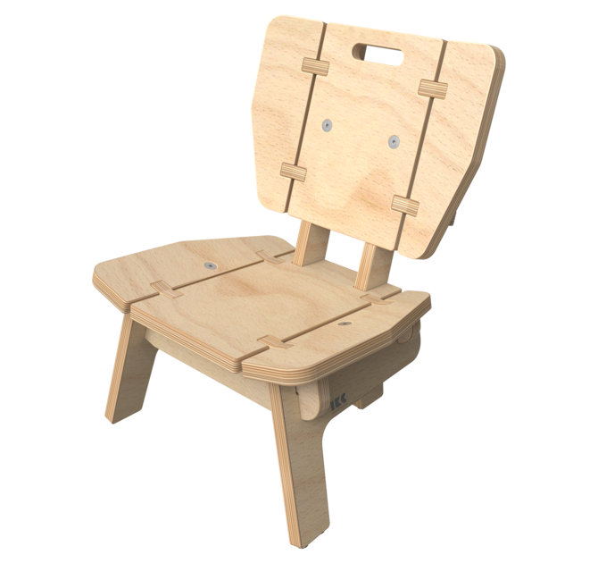 Houten lounge stoel voor kinderen | IKC Kindermeubels