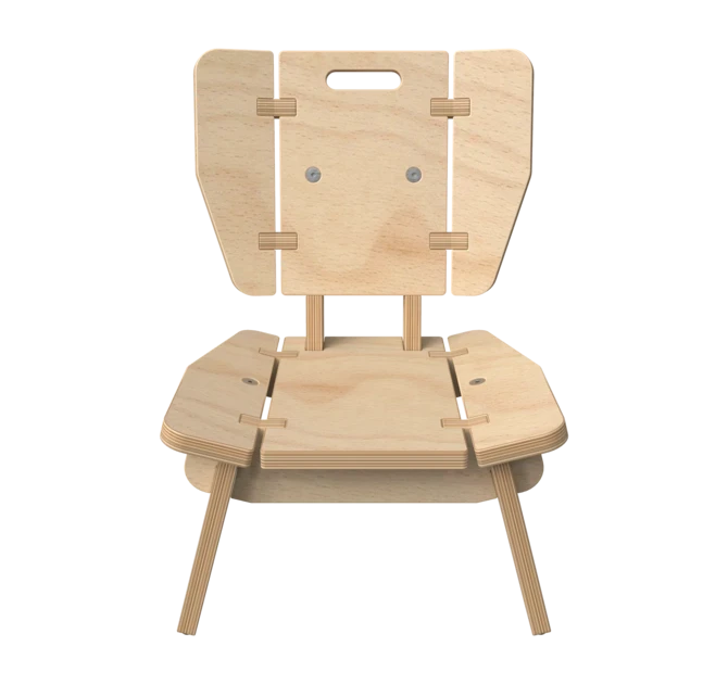 Houten lounge stoel voor kinderen | IKC Kindermeubels